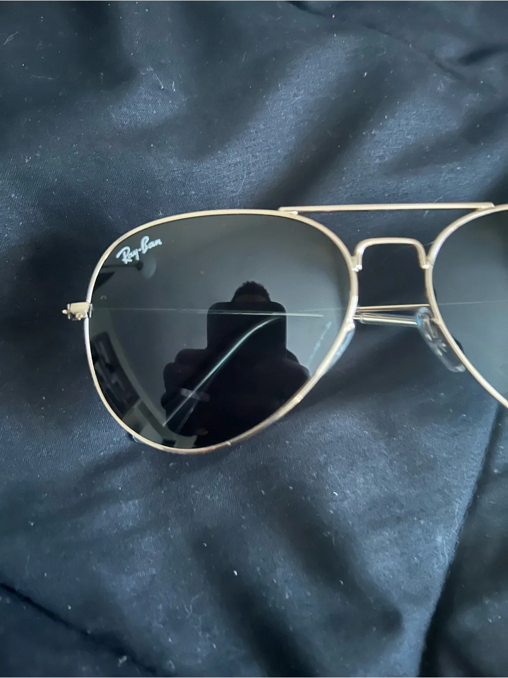 Ray-Ban Aviator Pilot 🧑‍✈️ Sunglasses - RB3025 Gold Frame with Black Lenses